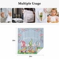 thumbnail image 5 of Cloth Napkins Set of 8 - 20x20 Inches, Easter Bunny Gnomes Washable Reusable Table Napkins, Spring Easter Eggs Floral Blue Wood Soft & Absortbent Dining Napkin for Party Wedding Hotel Restaurant, 5 of 8