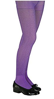 Purple Glitter Tights Child Accessory 