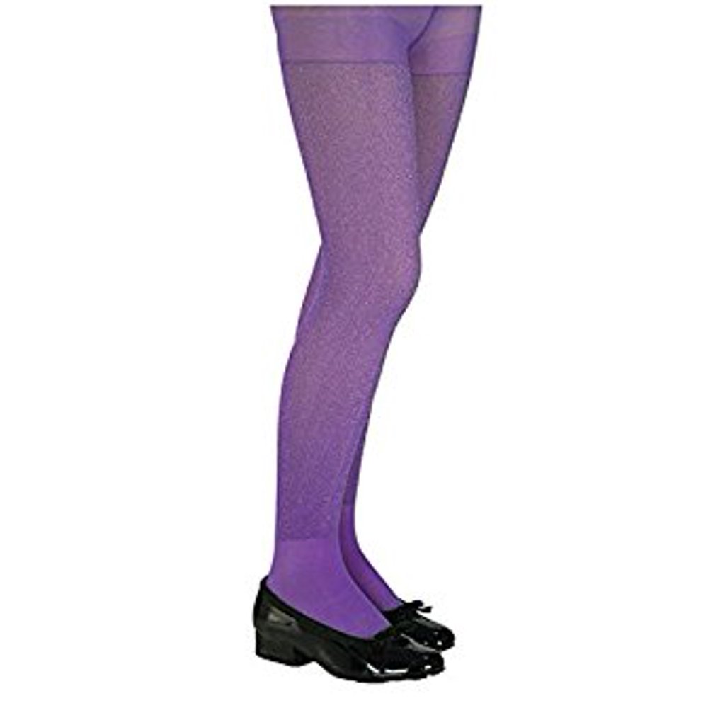 Purple Glitter Tights Child Accessory