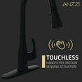 thumbnail image 5 of Sifo Hands Free Touchless 1-Handle Pull-Down Sprayer Kitchen Faucet with Motion Sense and Fan Sprayer in Matte Black, 5 of 8