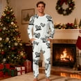 thumbnail image 5 of Lorytime Matching Valentine S Day Pajamas for Couples Heart Long Sleeve Crewneck Tops with Pockets and Pants Men Homewear, 5 of 8