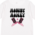 thumbnail image 4 of Inktastic Howdy Honey Cowgirl Greeting Girls Long Sleeve Toddler T-Shirt, 4 of 5