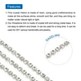 thumbnail image 3 of Uxcell 3 Pack 11 Yard 2.5mm Crystal Rhinestone Diamond Close Chain Trim Trimming Claw Cup Chain Silver, 3 of 5