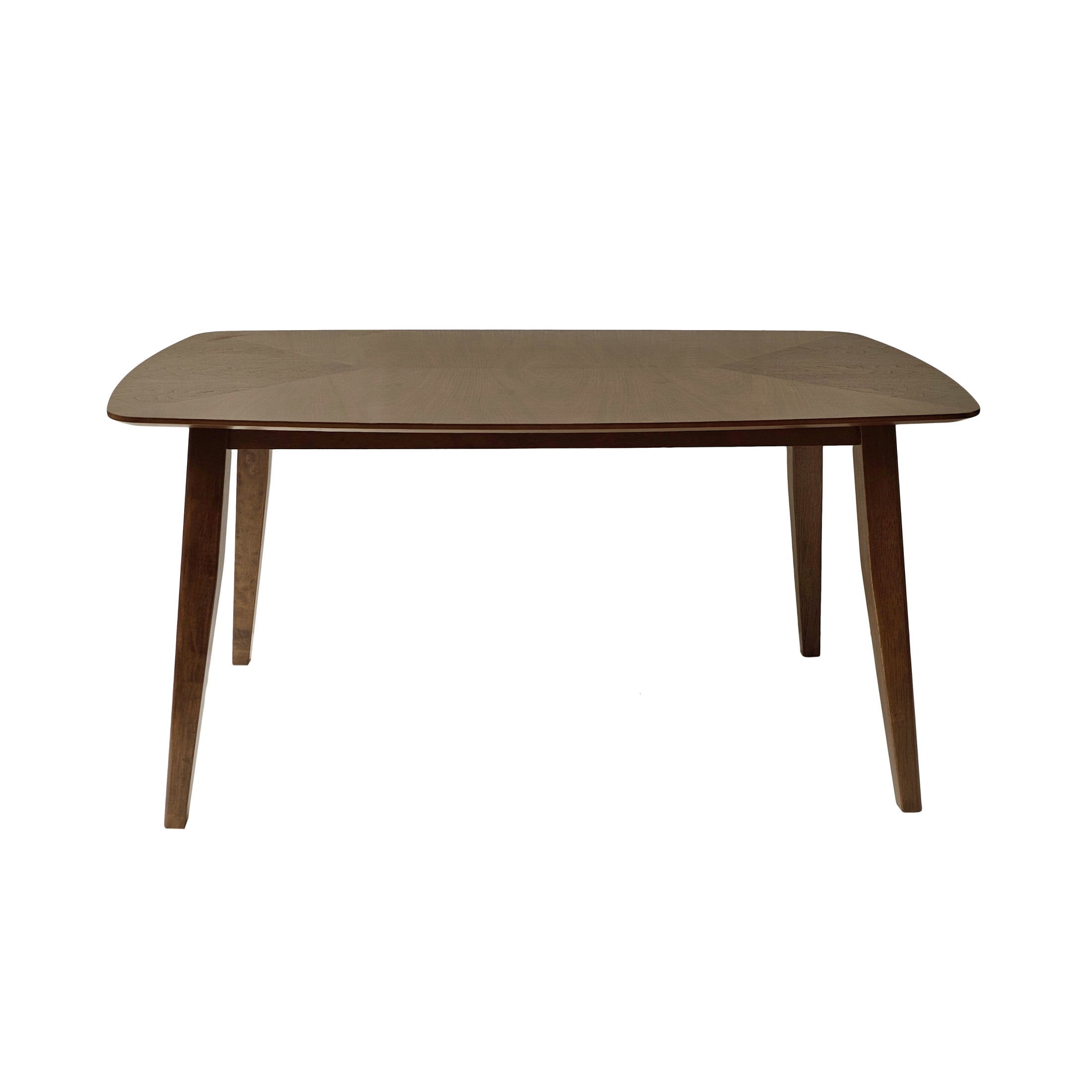 Darien Rectangular Dining Table in Walnut Finish with Rubber Wood Construction