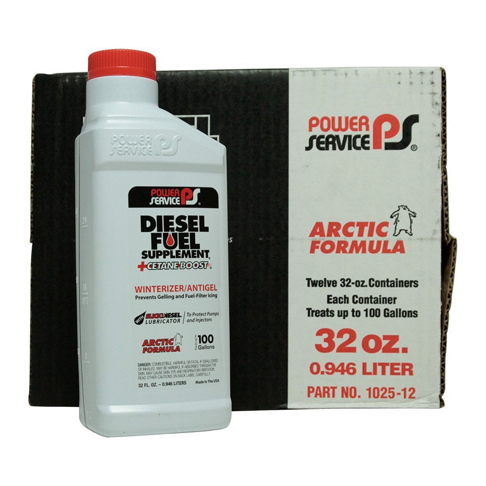 Power Service Diesel Fuel Supplement + Cetane Boost 12/32oz. Bottles