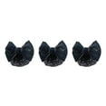 thumbnail image 2 of Baohd Wide Application Bow Work Hair Clips For Various Occasions Professional Hair Plate Mesh Pocket Gold rim - black 3Set, 2 of 6