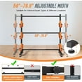 thumbnail image 5 of Jocisland Freestanding Kayak Storage Rack for 6 Kayaks, Adjustable Width Stand with Stable Base, 12 Elastic Ropes, EVA Tube Sleeves, 5 of 9