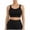 Black Bra, variant on HAPIMO Women High Support Sports Bra Adjustable Straps U Neckline Moisture Wicking Fabric For Workout And Training Pink XXXL