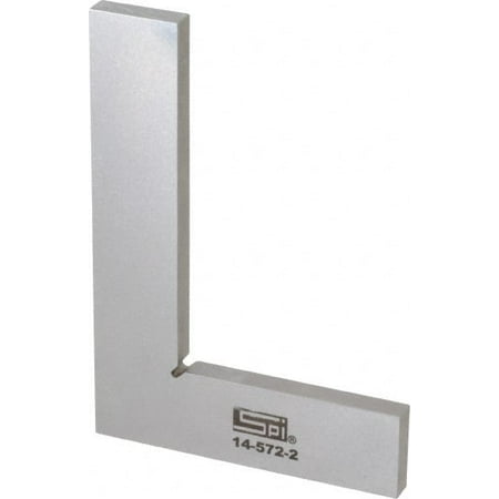 

SPI 3-1/8 Blade Length 2 Base Length Steel Square 0.0011 Accuracy Beveled Edge