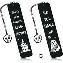 Horror Bookmarks, Scream Merch, Gothic Bookmarks, Ghostface Wicked Merch, Horror Movie Merchandise,Spooky Bookmark Gifts for College, Horror Lovers Gifts, Black Book Marks for Reading Women Men