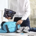 thumbnail image 3 of Bolsa de ducha portátil de malla de 10.2 x 9.9 pulgadas con cierre y 2 bolsillos. DV Lifestyle - Bolsa de ducha ideal para gimnasio, viajes, campamento, playa, protector solar, recámara, 3 of 6