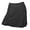 Black/Charcoal, variant on Monterey Club Women's Heather stretch knit fabric Curved waistband Flared bottom Hidden Side Zip Attached lined Short Pull-on Skirt #2953
