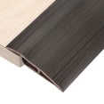 thumbnail image 1 of Tira de transición de piso de 3.28Ft x 2.8" x 0.71", tira de borde de alfombra autoadhesiva, madera oscura con vetas, 1 of 6