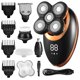 thumbnail image 1 of Afeitadora eléctrica para hombres, recortadora de pelo y barba, maquinilla de afeitar eléctrica 5D flotante, cinco cabezales de cuchilla, recortadora de pelo de nariz eléctrica, pantalla LCD qym unisex, 1 of 1