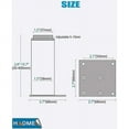 thumbnail image 5 of Patas para muebles de baño BRI 4 piezas negro mate altura 18 cm ajustable, 5 of 5