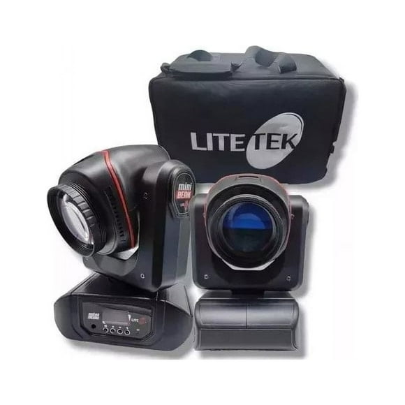 Cabezas Robóticas LITE TEK MINI BEAM 2 Cabezas+maleta 65 W