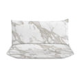 thumbnail image 3 of 3 Pcs Soft Bedding Set, Includes 1 Duvet Cover with Zipper And 2 Pillow Shams,Marble Texture Full(79"×90"), 3 of 8