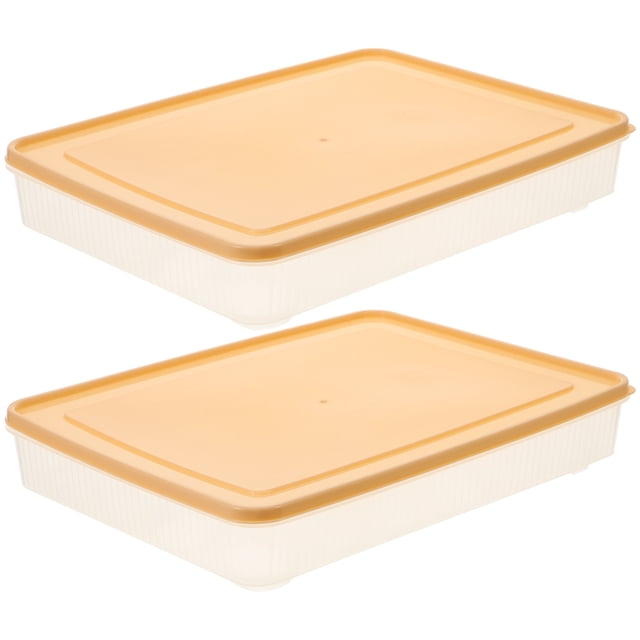 2pcs apilable huevo almacenamiento contenedor refrigerador huevo huevo 24 rejilla huevo caja de plástico huevo bandeja