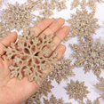 thumbnail image 4 of CUITING GuassLee 36 Pack Plastic Silver Snowflake Ornaments   Hanging Decorations for Christmas Tree, 4 of 7