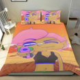 thumbnail image 1 of Princesa del Espacio Lésbica Conjunto de sábanas temático, trío de piezas, cómodo y amigable con la piel, diseño único, regalo de decoración para el hogar para familiares, amigos y fans,135cm *200cm, 1 of 6