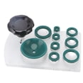 thumbnail image 2 of Juego de abridor de caja trasera con ventosa para reloj, troquel de silicona que no deja marcas, removedor de cubierta de reloj para reparación, verde, 2 of 10