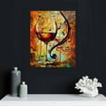 thumbnail image 5 of Nawypu   Modern Canvas Wall Art Romantic Red Wine Splash Painting for Kitchen Dining Room Pub Bar Wall Decor Wine Glass Music Notes Picture Print Contemporary Art, 5 of 5