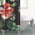 thumbnail image 4 of Pioneer Flower Floral Print Pattern Shower Curtain 36"x72" ,Bathroom Decorative Shower Curtains Set with 12 Hooks,Modern Waterproof Washable Shower Curtain, 4 of 6