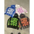 thumbnail image 2 of Sudadera con capucha negra con estampado gótico estilo hip hop Y2k de Harajuku, sudaderas de gran tamaño góticas, ropa de calle para mujer, sudaderas para hombre, 2 of 2
