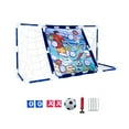 thumbnail image 2 of Porterías de fútbol, ​​equipo de entrenamiento para patio, fácil de instalar, mejora la agilidad, portátil 130cmx46.5cmx65cm, 2 of 9