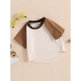 thumbnail image 4 of Bagilaanoe Toddler Baby Boy T-shirt Short Sleeve Contrast Color Tees 6M 12M 18M 24M 3T Kids Summer Clothes Tops, 4 of 8