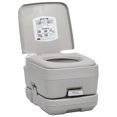 Portable camping toilet with sink and water container