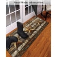 thumbnail image 3 of Retro Star Front Door Mat Shabby Texas Stars Mottled Old Wood Grain Country Welcome Doormat Indoor Outdoor Entrance Floor Mat Non-Slip Washable Runner Rug for Front Porch Decor 20x47 Inch, 3 of 6