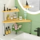 thumbnail image 2 of Estante Organizador de Baño Weenson de 2 Niveles en Esquina de Bambú, 2 of 8
