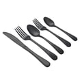 thumbnail image 6 of Better Homes & Gardens Corin 20 Piece Flatware Set, Black Mirror Finish, 6 of 7