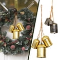 thumbnail image 3 of 1 Set Christmas Bells for Decorations, Rustic Christmas Decor Vintage Style, Brass Shabby Chic Hanging Decoration-5-, 3 of 6