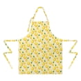 thumbnail image 2 of Yellow Lemon Fruit Leaves Beige Pattern Apron-Garden Aprons for Women with Pockets-Cotton Linen Waterproof Kitchen Cooking Gardening Aprons Adjustable for Kitchen,Cooking,BBQ and Salon 33x27 Inch, 2 of 7