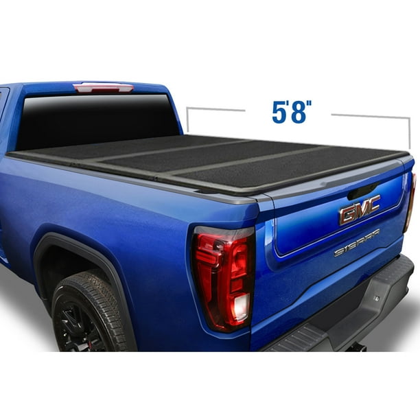 Tyger Auto T5 Alloy Hardtop Truck Bed Tonneau Cover For 2007 2013 Chevy Silverado Gmc Sierra 1500 Fleetside 5 8 Bed Tg Bc5c1003 Hard Folding Solid Tri Fold Pickup Truck Tonneau Cover