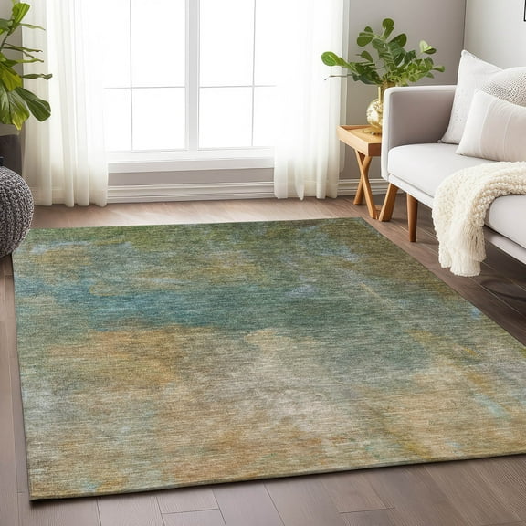 Addison Rugs Chantille Indoor/Outdoor Transitional Abstract Aloe Washable Rectangle Rug, 10' x 14'