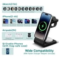 thumbnail image 4 of Smtcsl 3 in 1 Wireless Charging Station for iPhone 16, 15 & Apple Watch, 5000mAh Magsafe Power Bank, 4 of 7