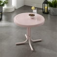 thumbnail image 4 of Crosley Furniture Table d'Appoint Rétro en Métal pour Patio, Rose Pastel, 4 of 6