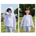 thumbnail image 4 of QATAINLAV Kids Athletic Hoodie Dry Fit Sun Protection Hiking Jacket Lightweight Quick Dry Long Sleeve Zip up Sun Shirts Purple XL Camisas Para Hombres, 4 of 6
