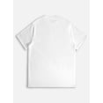 thumbnail image 3 of Women's White Crew Neck Short Sleeve Cotton T-Shirt, Vintage Dark Thorn Black Rose Floral Flat Graphic Tee, Soft Breathable Casual Summer Top for Daily Sports Leisure Outfits, 3 of 8