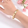 thumbnail image 6 of Open Cuffs Bangle, Women Star Bangle Bracelet Adjustable, 18K Gold Plated 316L Stainless Steel Cuff Bracelets With Star Shape,Jewelry Gifts For Birthday(Gold), 6 of 8