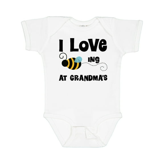 Inktastic Grandkids Visit Grandma Honey Bee Boys or Girls Baby Bodysuit