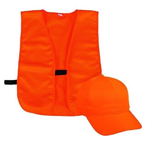 Outdoor Cap YC19 Youth Cap and Vest Combo Blaze, Orange