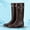 2Brown, variant on Womens Rain Boots Knee-high Waterproof Narrow Calf Rubber Tall Fishing Boots for Garden