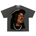 thumbnail image 3 of Camisetas de estilo hip hop con estampado de retrato de cabeza grande de moda Harajuku para mujer, camisetas de manga corta de gran tamaño con diseño INS Sense, camisetas estilo callejero americano Y2, 3 of 5