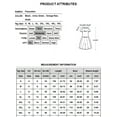 thumbnail image 2 of DYMADE Womens Cotton Linen Summer Round Neck Short Sleeve Solid Color Pockets Casual Fit & Flare Dress Plus Size S-5XL, 2 of 2