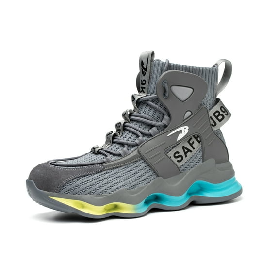 Steel Toe Boots for Men Lightweight Nonslip Work Shoes Anti-pierce Industrial Safety Sneakers Outdoor Hiking Boots