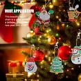 thumbnail image 3 of Bewildely 2022 4/5 Uds Diy Navidad diamante pintura llavero colgante taladro completo forma especial bordado de diamantes bolso de mujer regalo de Navidad Artesanía Tipo7 4 pezzi Bewildely HA008418-07B, 3 of 6